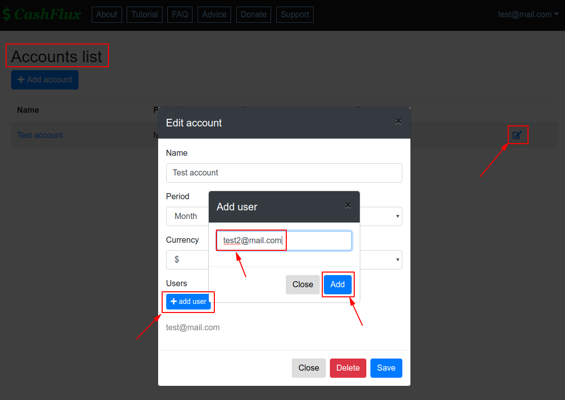 Cashflux accounting